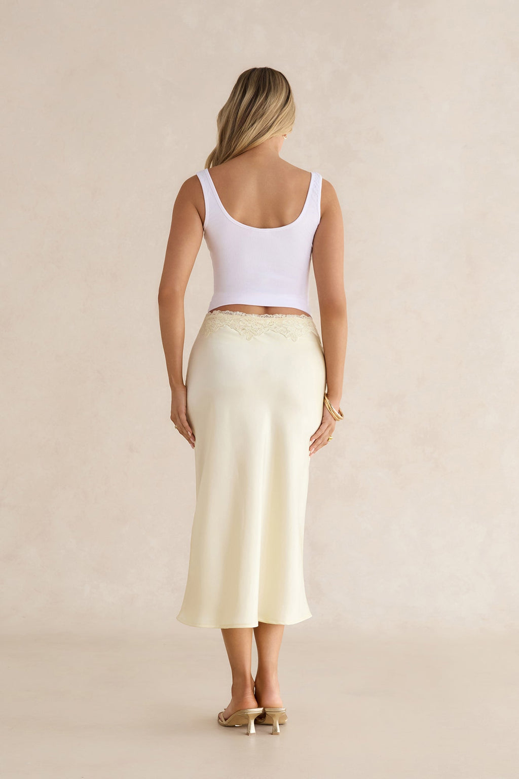 BASE Everyday Staple Ribbed Singlet Top White