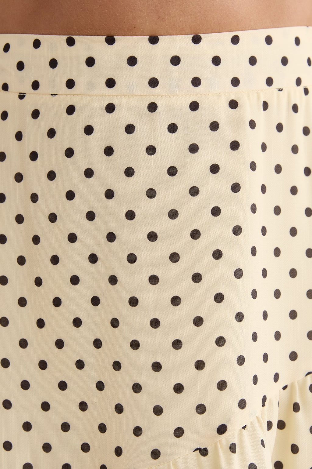 Shimmering Sands Polka Dot Crop Top Yellow