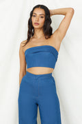 In Hindsight Crop Top Denim