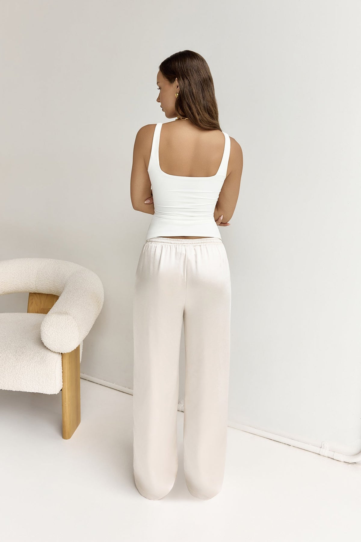 BASE Everyday Staple Singlet Top White