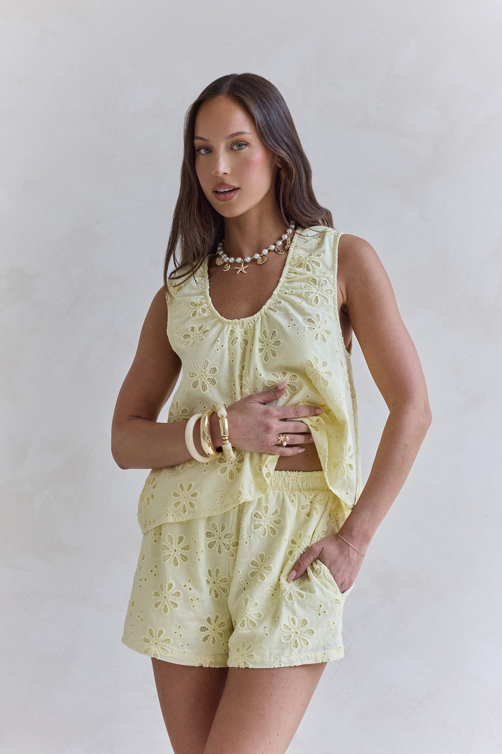 Kyra Shorts Yellow