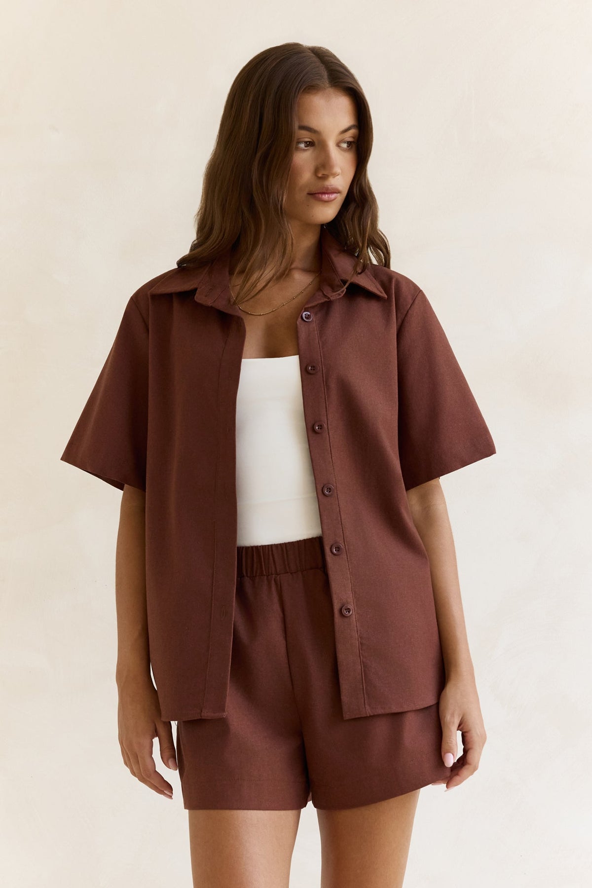 Found In Your Heart Shorts Brown