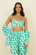 Enchanted Days Crop Top Green